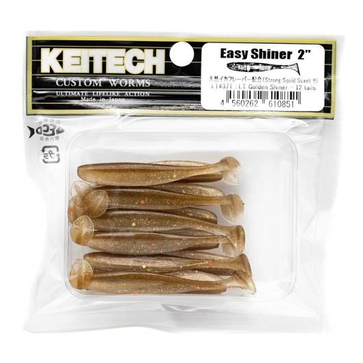 Keitech Easy Shiner 2'' 5cm 1g LT#37T LT GOLDEN SHINER 12szt - op