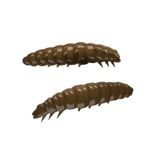 Libra Lures Robak Larva 35 3,5cm 1g No Scent 038 BROWN 12szt