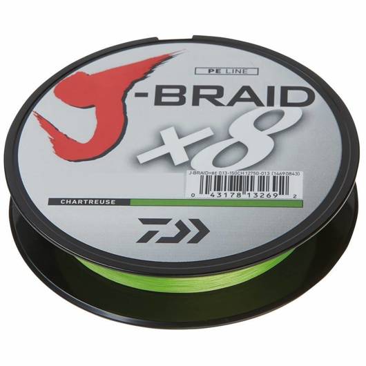 Plecionka Daiwa J-Braid X8 300m 0,06mm 4kg CHARTREUSE 12750-106