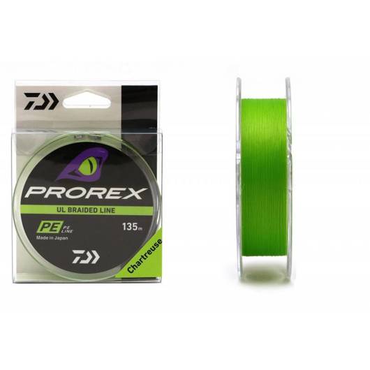 Plecionka Daiwa Prorex UL Finesse PX Braid PE 135m 0.25PE 1.8kg CHARTREUSE 12996-002