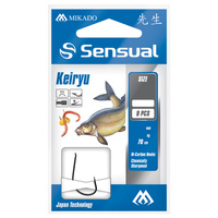 Haczyki z przyponem Mikado Sensual Keiryu #8 BN 0.16mm 70cm 8szt. HP10029-8B-16