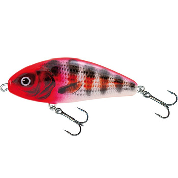 Wobler Salmo Fatso pływający 10cm 48g HOLO RED HEAD STRIPER QFA046