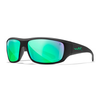Okulary WileyX Omega Wheeler Mate Black Frame Captivate Pol Green Mirror ACOME22
