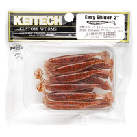 Keitech Easy Shiner 2'' 5cm 1g 203S CINNAMON PP. RED 12szt - op