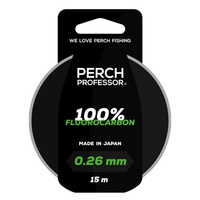 Perch Professor 100% Fluorocarbon 0,26mm 4,5kg 15m FLPP026