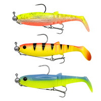 Zestaw Cannibal Shad 15cm uzbrojony DARK WATER 2