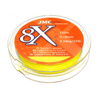 Plecionka JMC ośmiosplotowa 8X 0.18mm 150m 9,98kg ŻÓŁTA