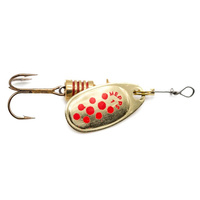 Mepps Comet Decore #1 3,5g ZŁOTY/CZERWONE KROPKI 30417001