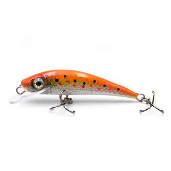 Wobler pstrągowy USAK Fury 5cm 4g FLAME RED TROUT